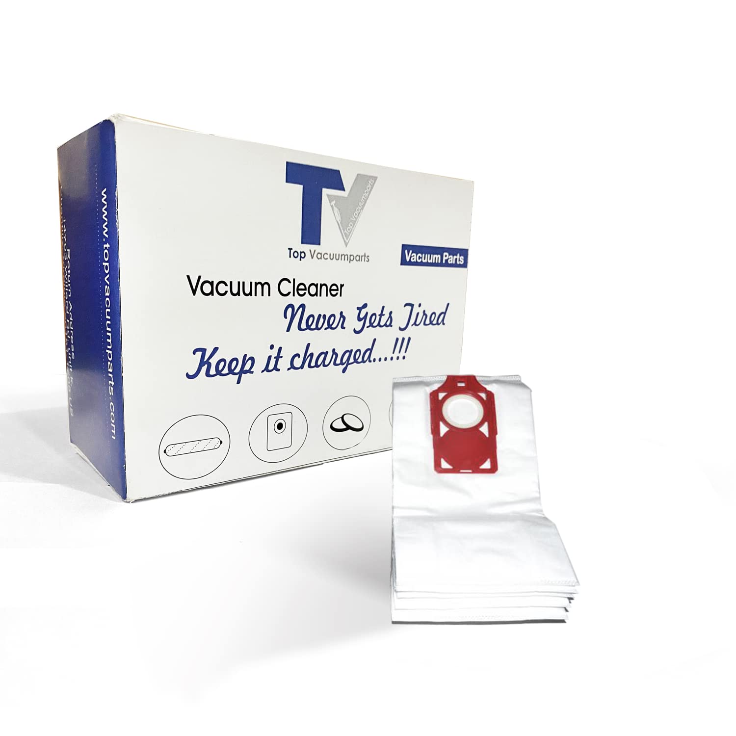 Simplicity/Riccar Vibrance & Symmetry Vacuum Cleaner Replacement Bags - 6 Pack with Red Dock System - Perfect for Home Cleaning & Pet Hair Removal