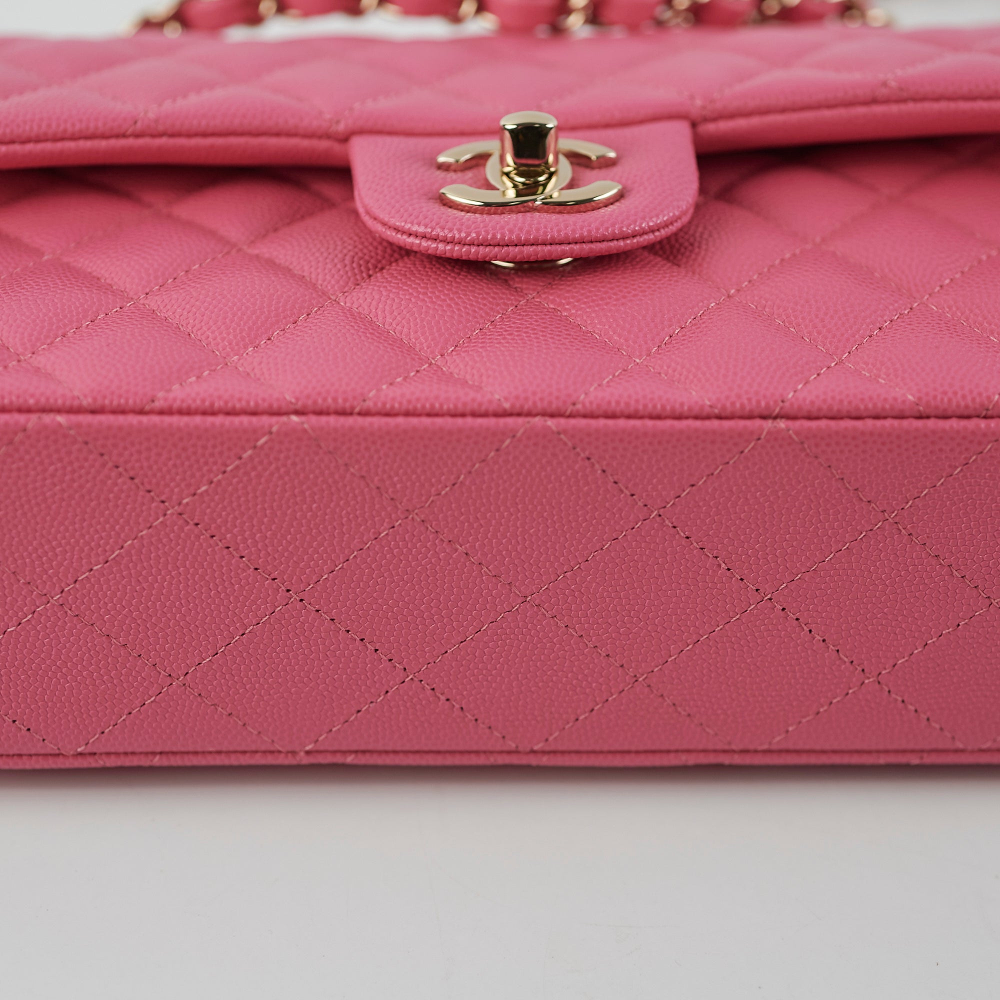 Chanel Quilted Caviar Classic Flap Small Pink Handbag - Luxury Designer Crossbody Bag for Women | Perfect for Date Nights, Parties & Special Occasions