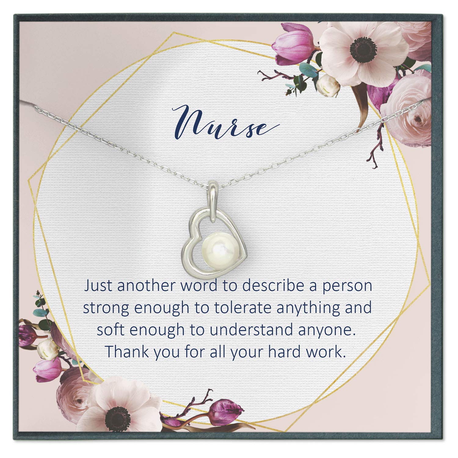Nurse Appreciation Gifts - Elegant Nurse Necklace for Women, Perfect Thank You Gift for Nurses, Nurse Practitioners & Registered Nurses - Ideal for Graduation, Retirement & Healthcare Worker Recognition