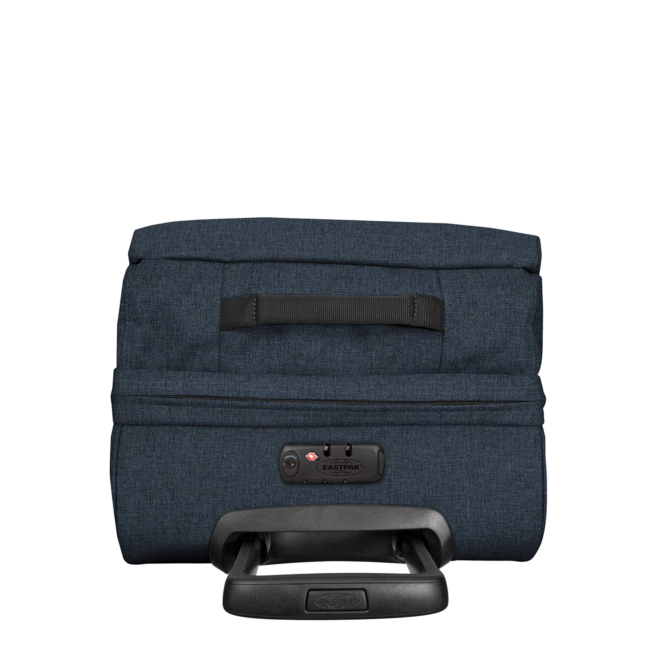 Eastpak Tranverz Wheeled Suitcase - TSA Lock, 2 Wheels & Compartments, Compression Straps - Perfect Carry-On Luggage for Business Trips & Weekend Getaways (Size S, Triple Denim, Model EK61L26W)