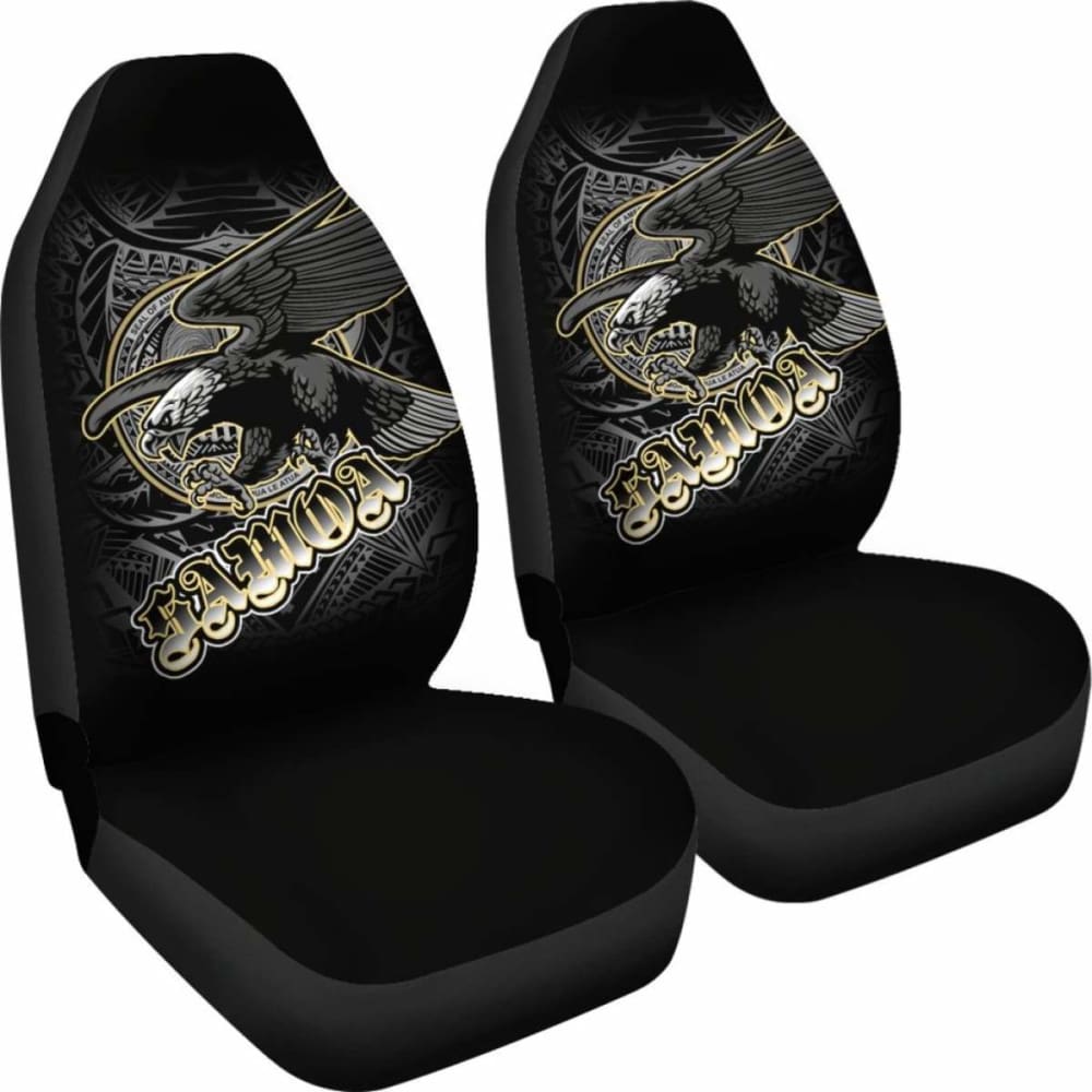 Premium American Samoa Eagle & Seal Car Seat Covers - Durable Custom Fit for Cars, Trucks & SUVs - Perfect for Road Trips, Outdoor Adventures & Daily Commutes
