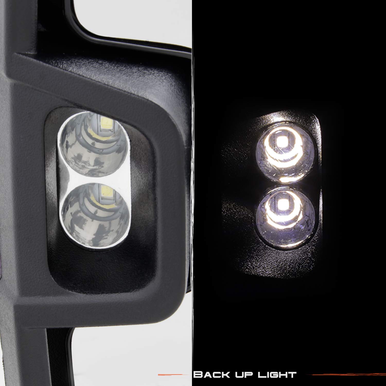 AKKON Power Heated Glass Sequential Turn Signal Towing Mirrors for 2003-2006 Chevy Silverado & GMC Sierra - Black Side Mirrors with Tow Mode for Enhanced Safety & Visibility While Hauling Trailers or Campers