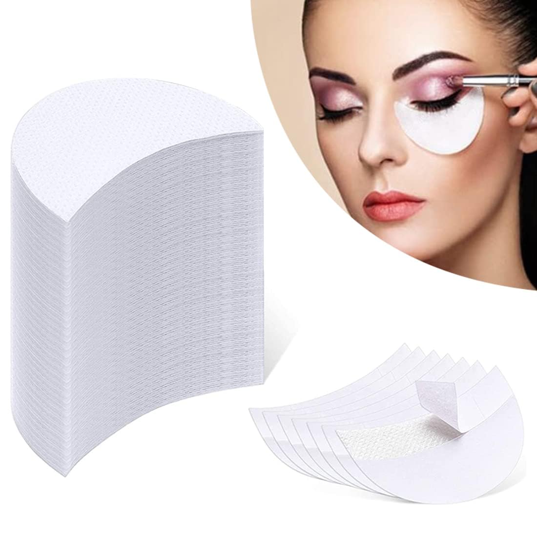30 Pcs Disposable Eyeshadow Shields & Under Eye Patches - Eyelash Extension Pads, Makeup Stickers for Professional Salon & Home Use - Perfect for Lash Extensions, Eyeshadow Application & Makeup Removal