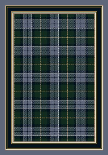 Milliken Signature Magee Tartan Lapis Blue Area Rug 2'8