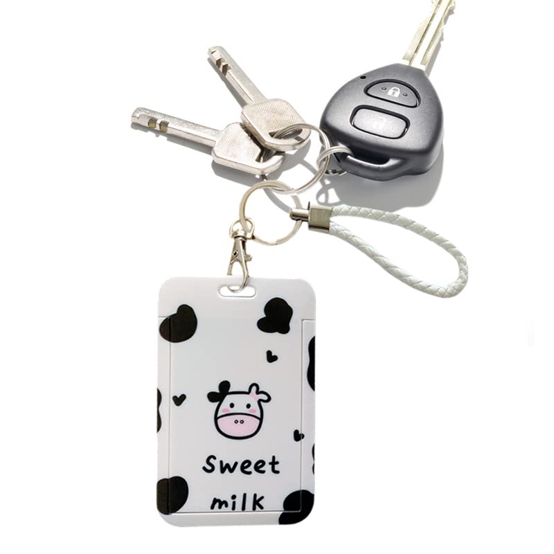 2 Pcs Cute Photocard Holder Keychain - ID Badge Holder & Bus Card Pendant with Protective Photo Sleeves - Perfect for Kpop Fans, School IDs, and Public Transit Cards