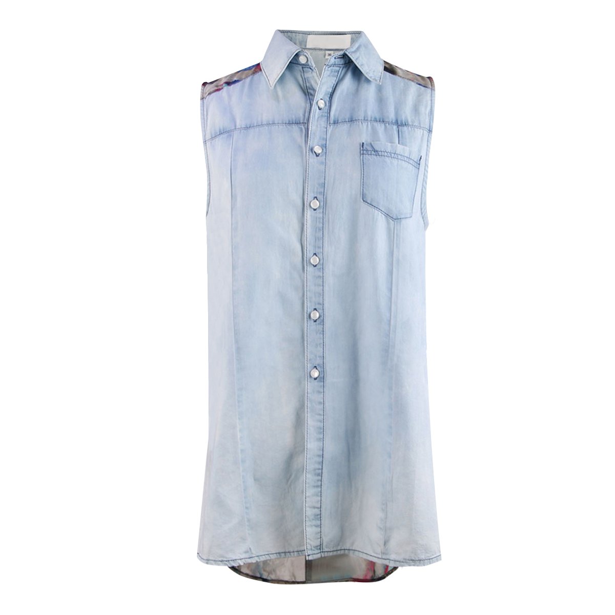 JNTWorld Women's Fashion Sleeveless Bleached Graphic Tee - Trendy Distressed Vintage Shirt for Casual Wear, Summer Outfits & Street Style