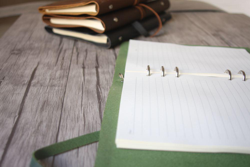 Eco-Friendly Refillable Leather Binder Notebook Journal - Premium A5 Organizer for Office, School & Business Meetings - Perfect for Note Taking, Planning & Journaling