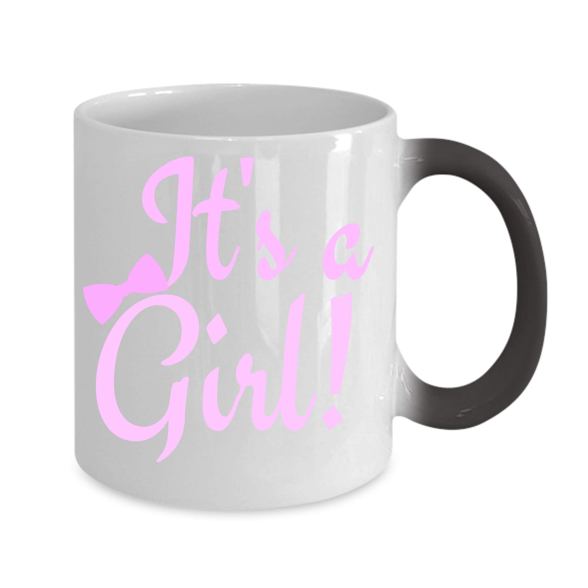 Gender Reveal Mug - Color Changing Coffee Cup for Pregnancy Announcement, 