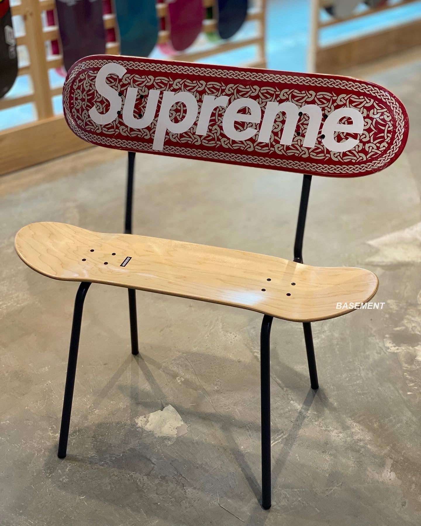 SK8 Bench Set A - Durable & Adjustable Skateboard Bench for Basement & Garage - Perfect for Skateboard Storage, Maintenance & DIY Projects