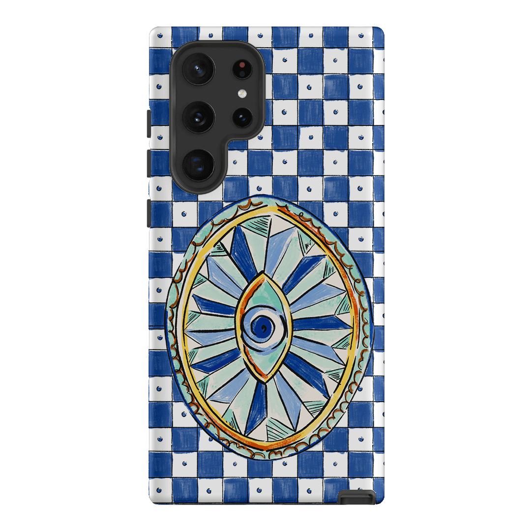 Evil Eye Protection Phone Case - Trendy & Durable Anti-Scratch Cover for iPhone & Samsung - Perfect for Travel, Work & Daily Use