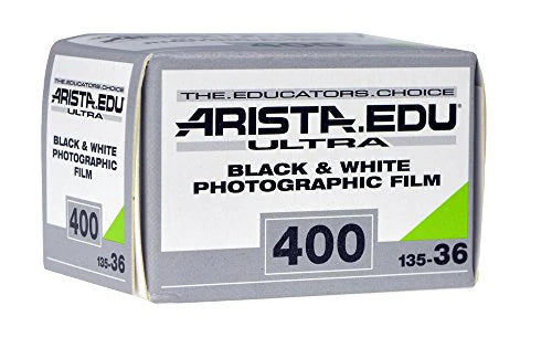 Arista EDU Ultra 400 Black and White 35mm Film Roll (36 Exposures) - Perfect for Street Photography, Documentary & Low Light Shooting