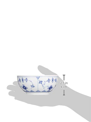 Royal Copenhagen 1016765 Blue Fluted Plain Porcelain Bowl - 5.1 Inches (13 cm) - Elegant Wedding Gift, Anniversary Present & Home Decor for Dining, Tea Parties & Scandinavian Style Table Settings