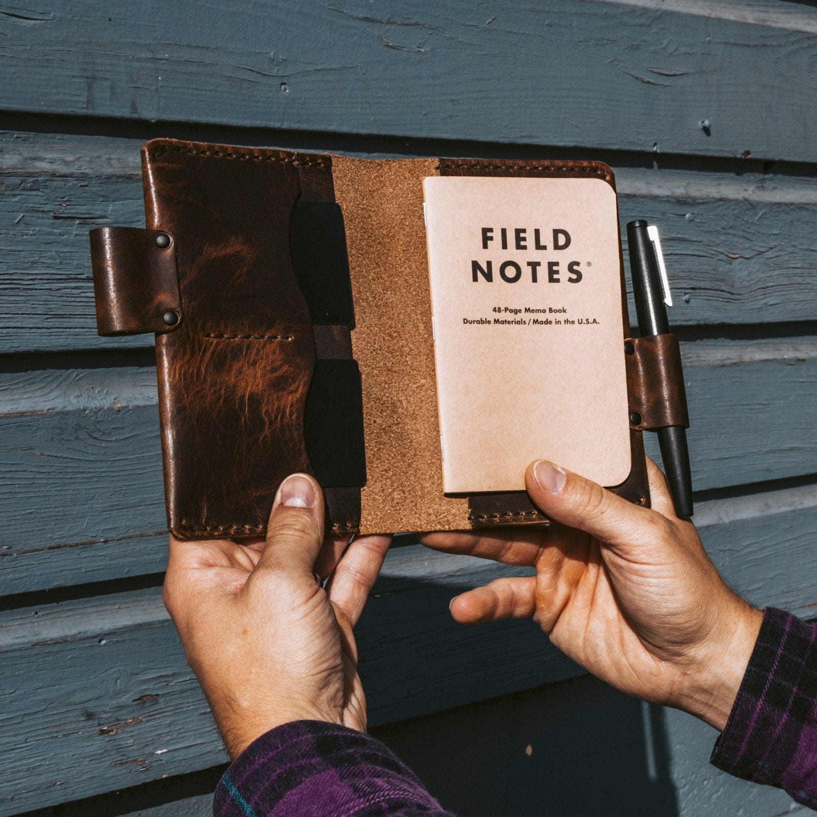 Premium Genuine Leather Field Notes Cover - Handmade, Durable & Stylish for Journaling, Travel & Everyday Use