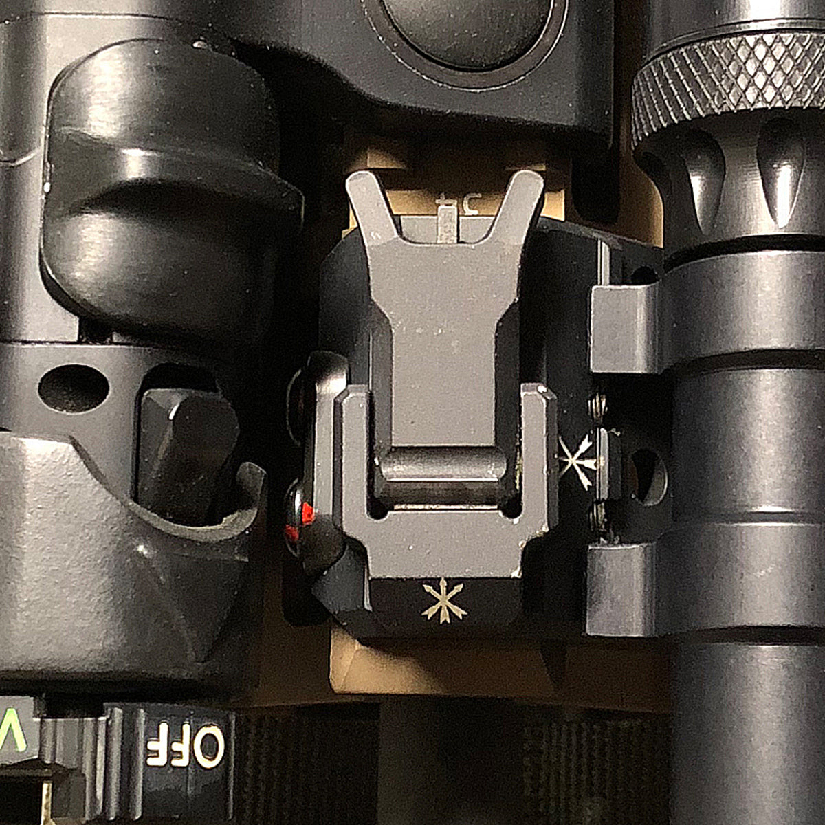 Unity Tactical FUSION Backup Iron Sight – Folding Iron Sights for AR-15, M4 & Other Rifles | Durable Weapon Accessory for Tactical Shooting & Hunting