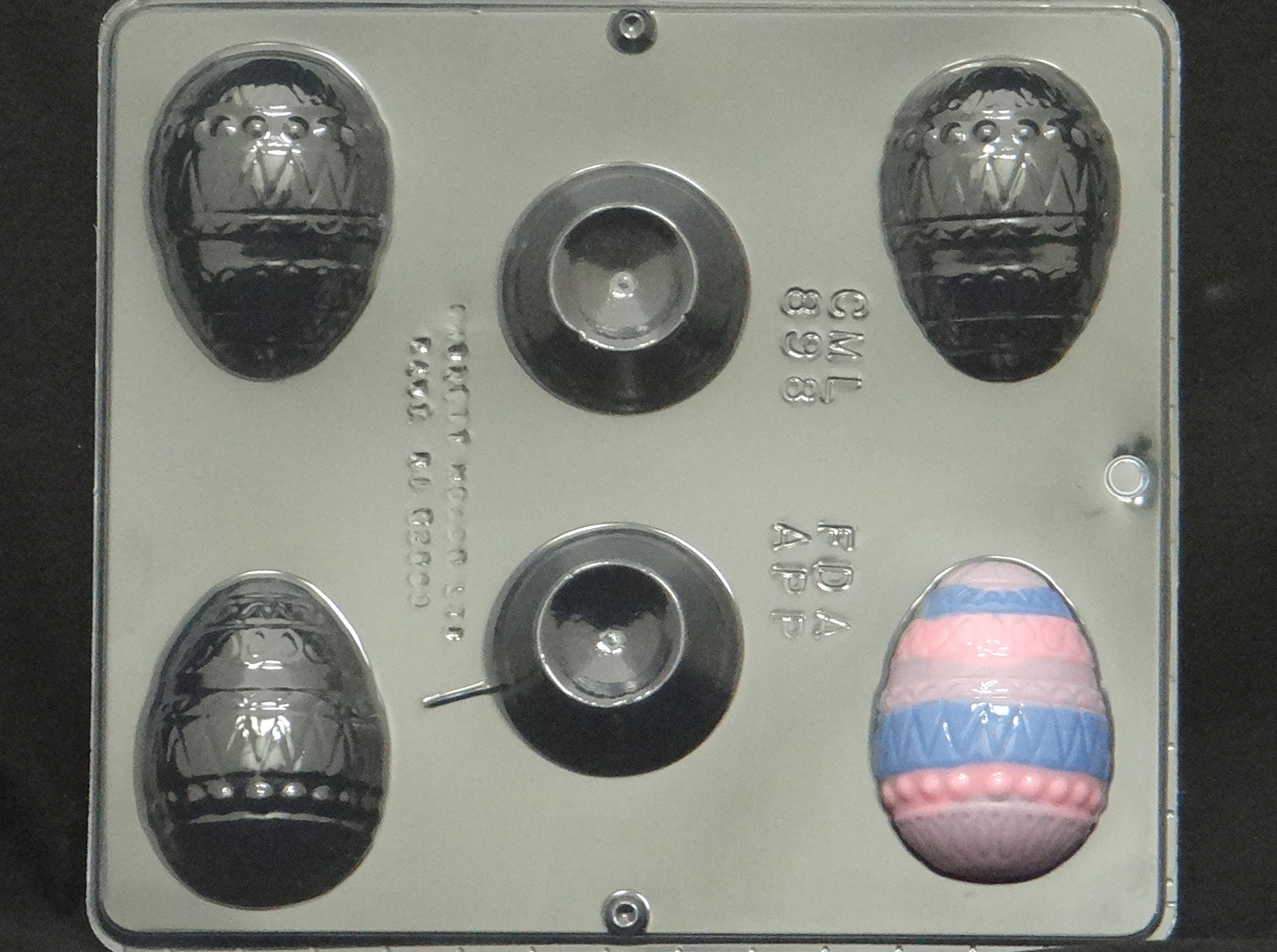 Easter Egg Chocolate Candy Mold with Stand - DIY Chocolate Making Kit for Easter Decorations, Party Favors, and Holiday Treats