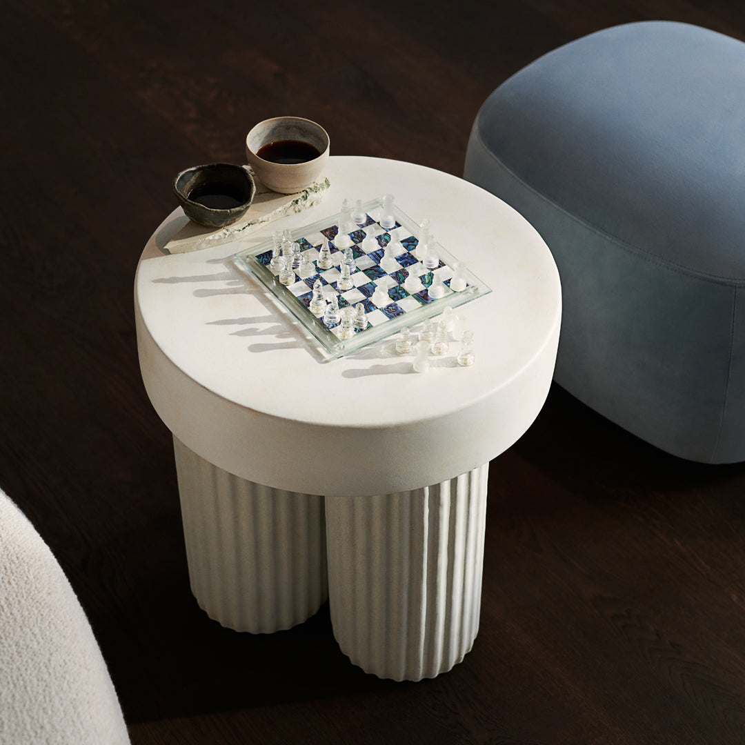 Hansen Hyldahl Gear Side Table by Norr11 - Modern Scandinavian End Table for Living Room, Bedroom & Office