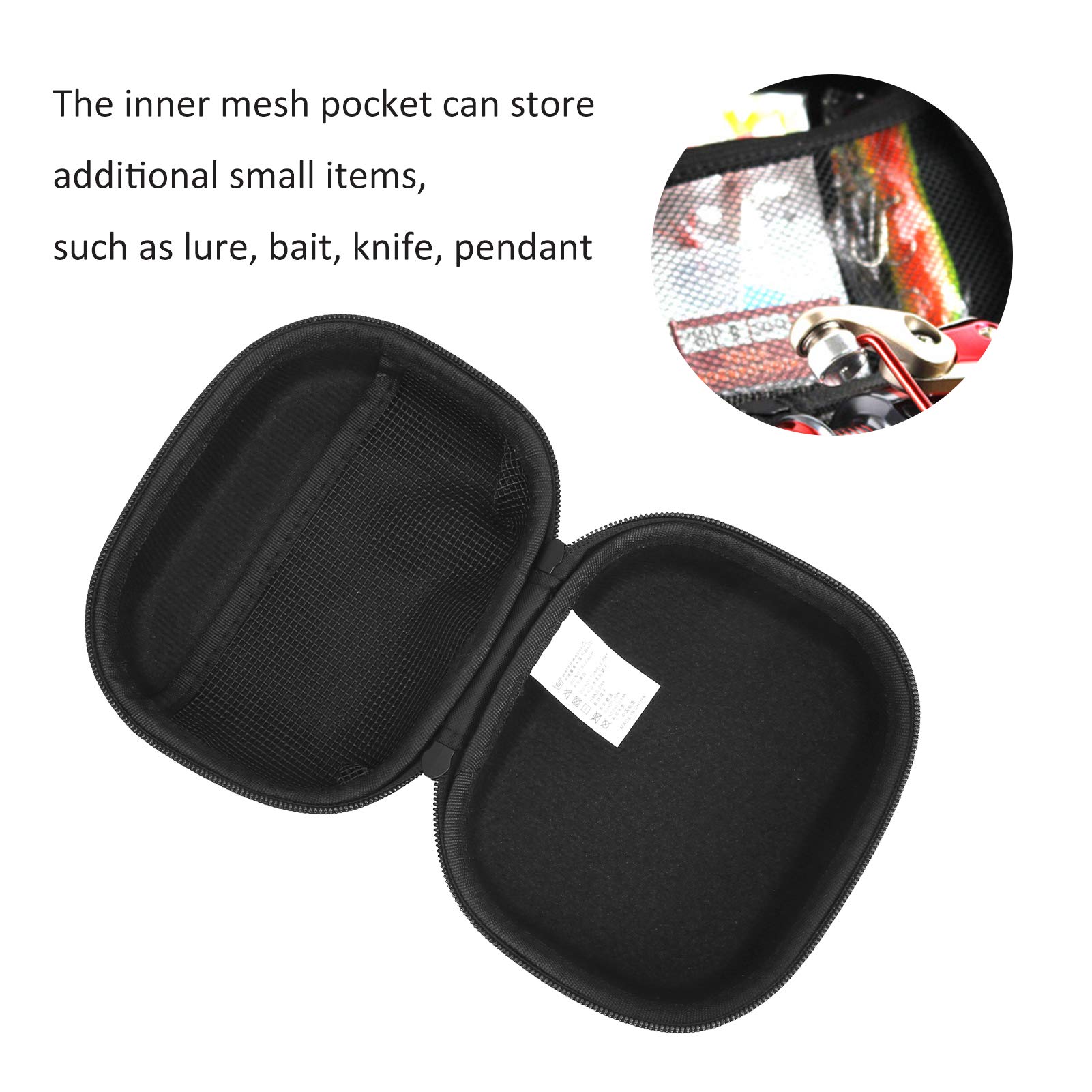 Dilwe Fishing Reel Bag - Waterproof Protective Cover with Carrying Handle for Spinning & Baitcasting Reels - Portable Storage Case for Outdoor Fishing Gear Accessories - Perfect for Freshwater, Saltwater & Travel Fishing Trips