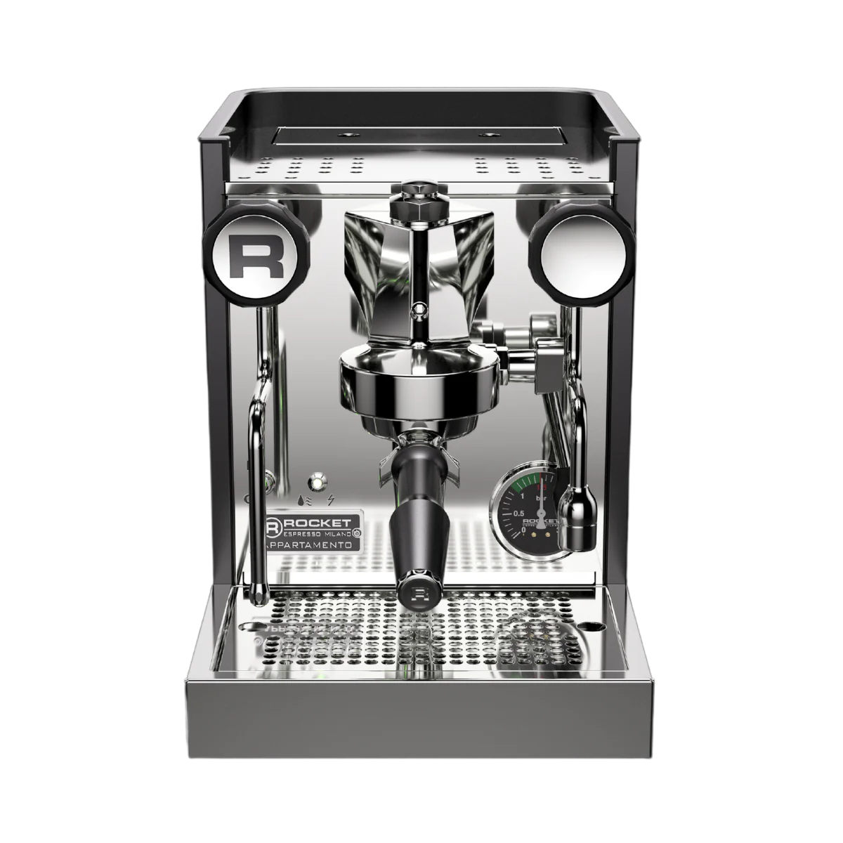 Rocket Espresso Appartamento TCA Semi-Automatic Espresso Machine - Black | Professional Home Coffee Maker for Barista-Quality Drinks | Perfect for Lattes, Cappuccinos & Espresso Shots