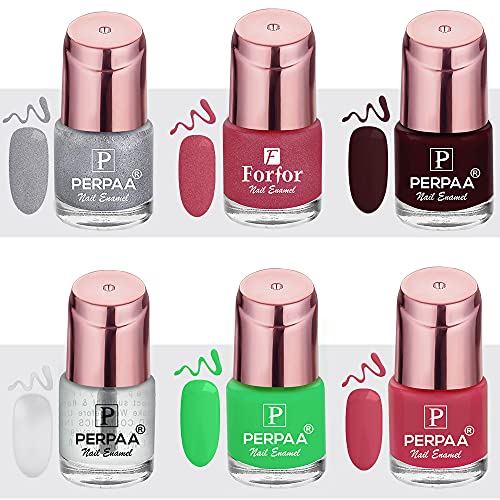 Sparkling Silver , Glitter Pink ,Bridal Maroon ,Transparent ,Neon Light Green , Pink Punch