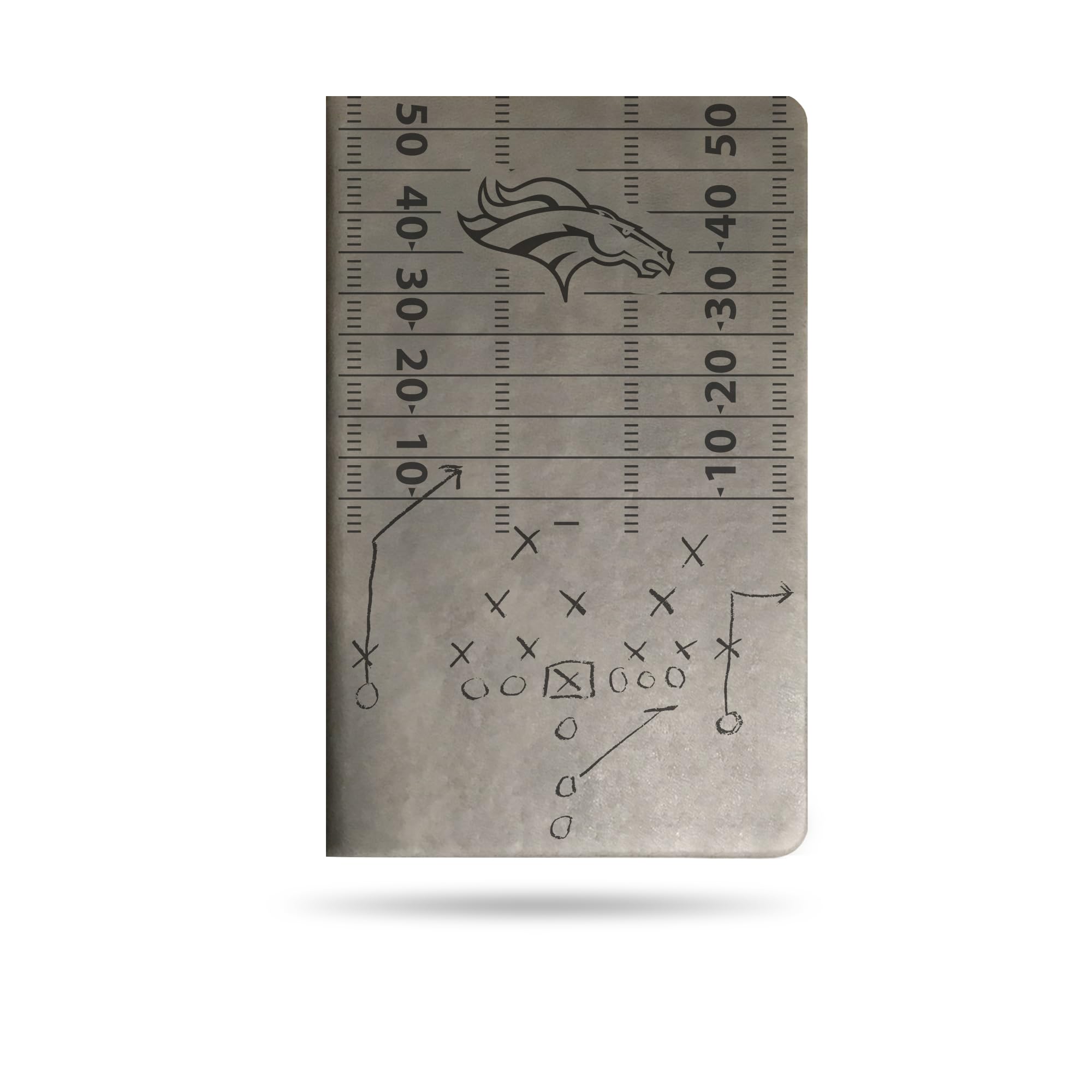 Denver Broncos Laser Engraved Small Notebook - 8.25