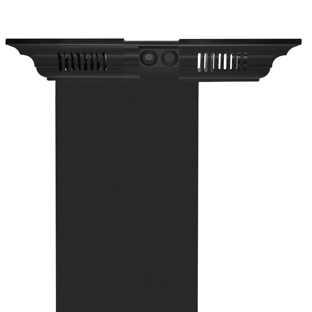 ZLINE Black Stainless Steel Crown Molding with Built-in Bluetooth Speakers - CM6 BT BSGL2iN - Modern Home Audio Solution for Kitchen, Living Room & Home Theater