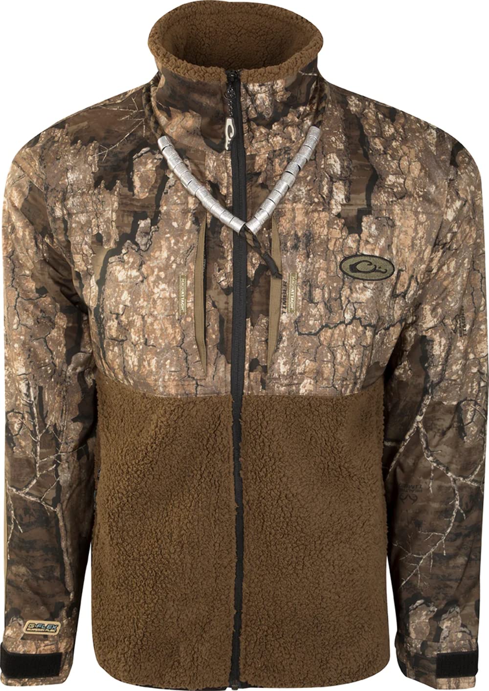 Drake Waterfowl Men's Waterproof Full Zip Hunting Jacket - Warm Camouflage Outdoor Coat for Hunting, Fishing & Hiking