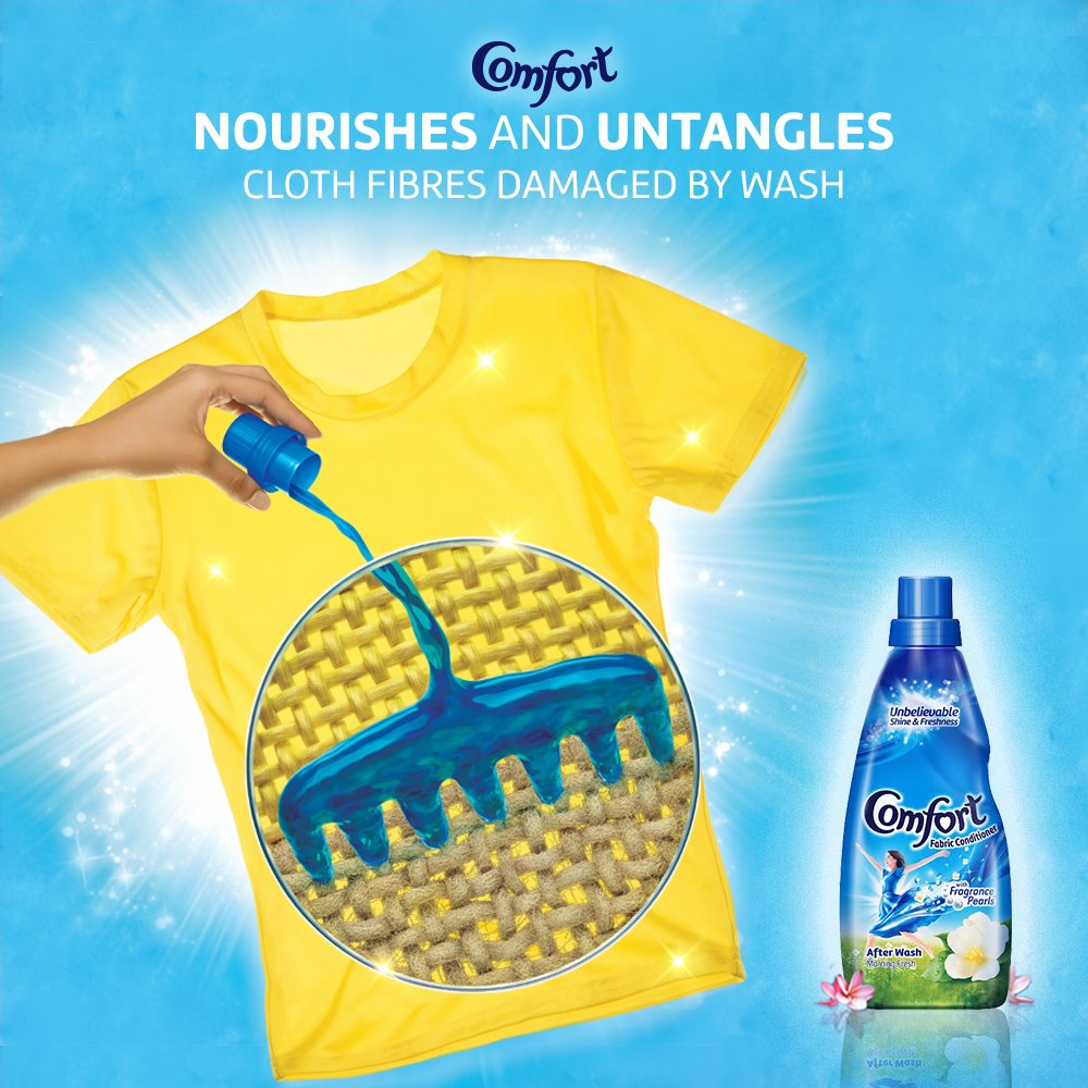 Morning Fresh Fabric Conditioner & Softener - 860ml for Ultra Softness, Shine & Long-Lasting Freshness | Ideal for Laundry, Towels & Bedding