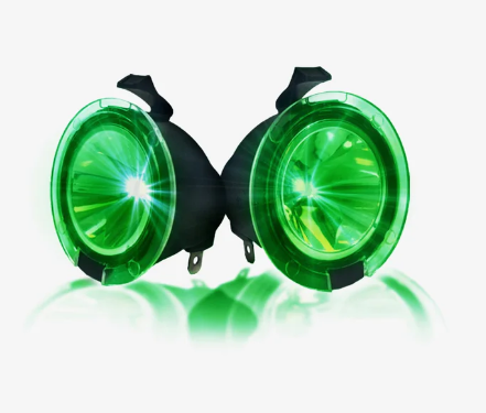 Ford F-150 SVT Raptor (2010-2014) Green LED Mirror Puddle Light Kit - Upgrade for Nighttime Visibility & Off-Road Style