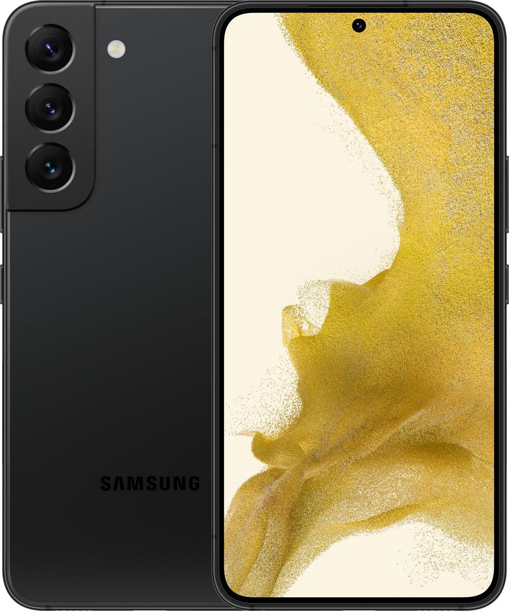 SAMSUNG Galaxy S22 5G Unlocked Smartphone - US Version 256GB Storage, Phantom Black - Premium Renewed Phone for Work, Travel & Entertainment