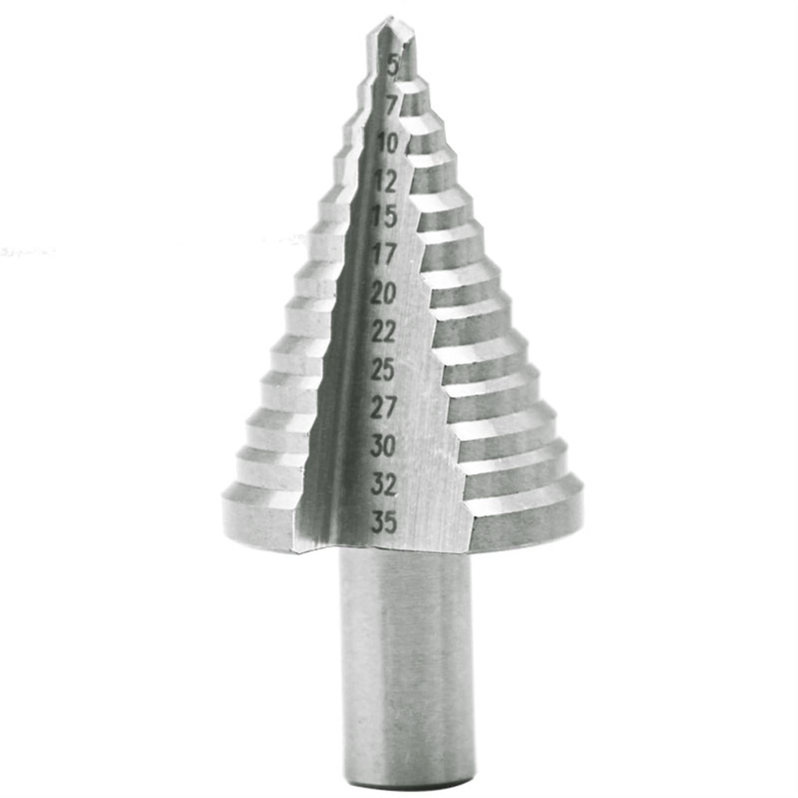 5-35mm High Speed Steel Step Drill Bit for Metal, Wood & Conduit - HSS 4241 Industrial Power Tool Accessory - Perfect for DIY, Construction & Plumbing Projects