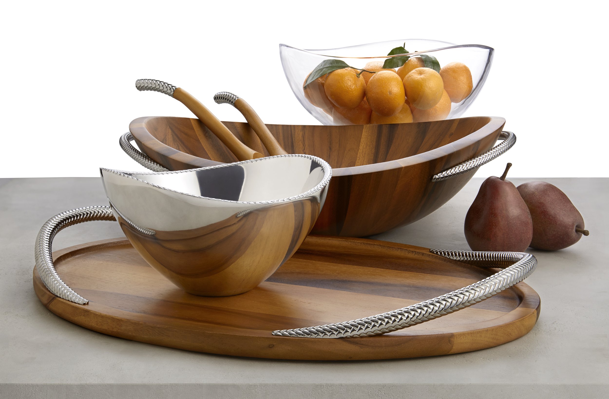 Nambe Braid Bowl - 8.5 Inch Metal Alloy Serving Dish for Side Dishes, Pasta, Guacamole | Oven & Freezer Safe | Heat & Chill Resistant (Silver) | Perfect for Entertaining, Meal Prep & Kitchen Storage