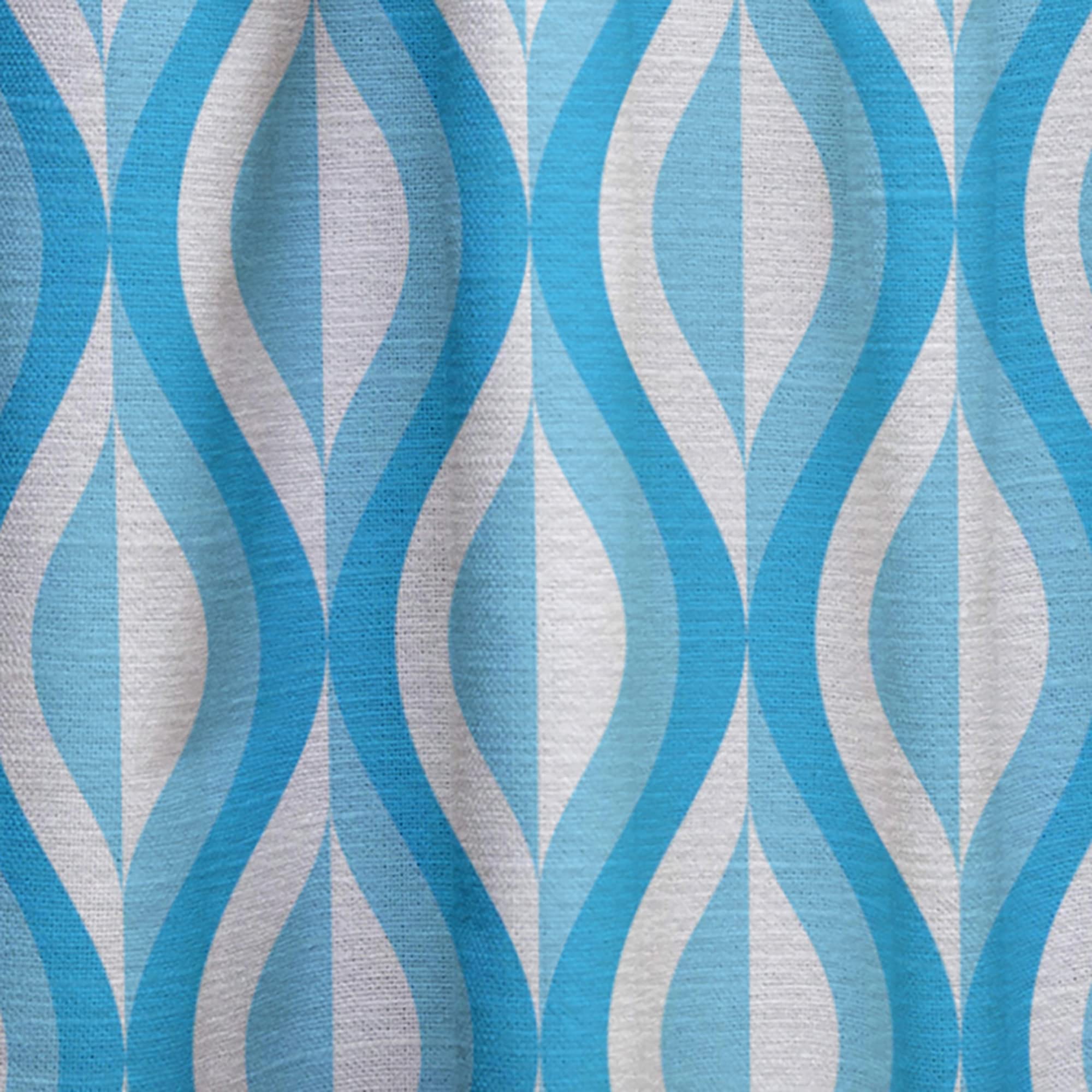 DesignQ Retro Abstract Pattern Thermal Insulated Curtains - Single Panel 52x108 Inch - Bedroom & Living Room Window Drapes for Home Decor, Blackout & Energy Saving