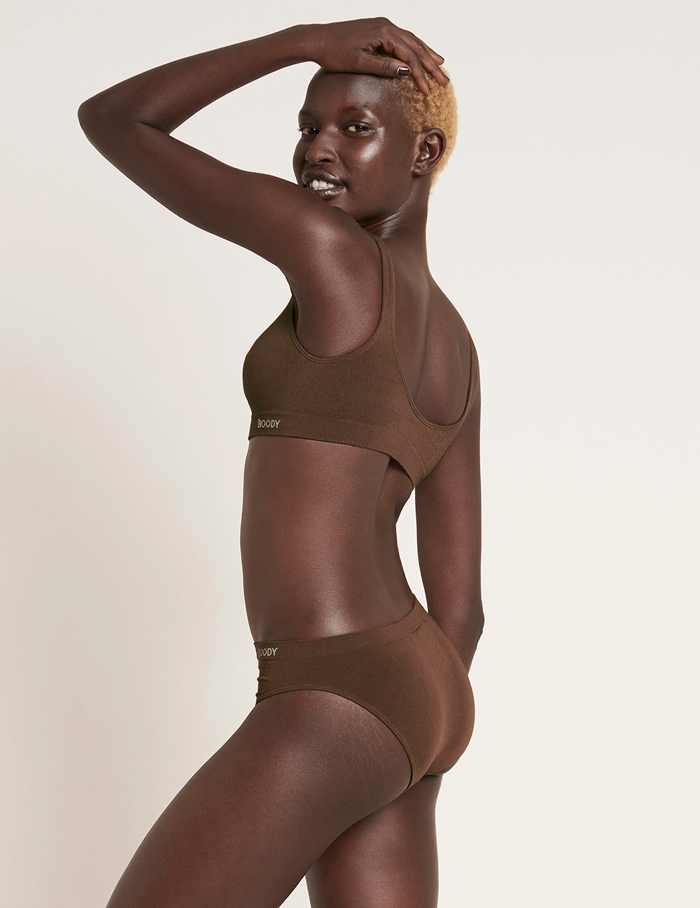 Seamless Padded Crop Bra - Comfortable Wireless Support for Yoga, Workout & Everyday Wear - Clove