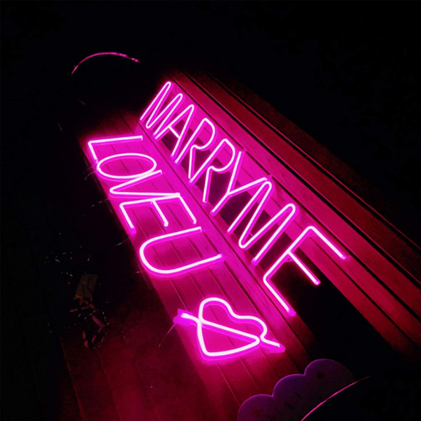 ENUOLI Pink LED Neon Letter A Sign - Battery/USB Powered Alphabet Wall Light for Girls' Room, Wedding & Birthday Party Decor - Custom Neon Word Night Light for Home, Bar, Cafe & Bedroom