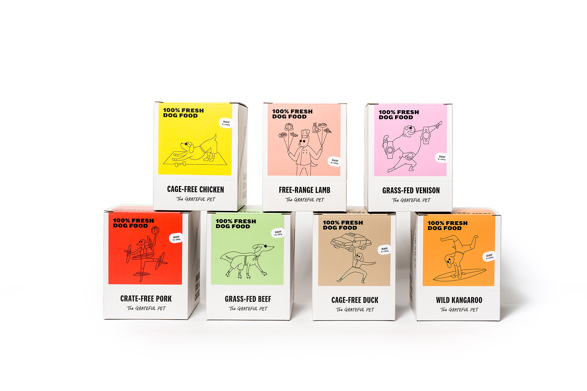 Premium Raw Dog Food - The Grateful Pet Grain-Free Pork Recipe for Healthy Pets | Perfect for Crate Training & Home Feeding