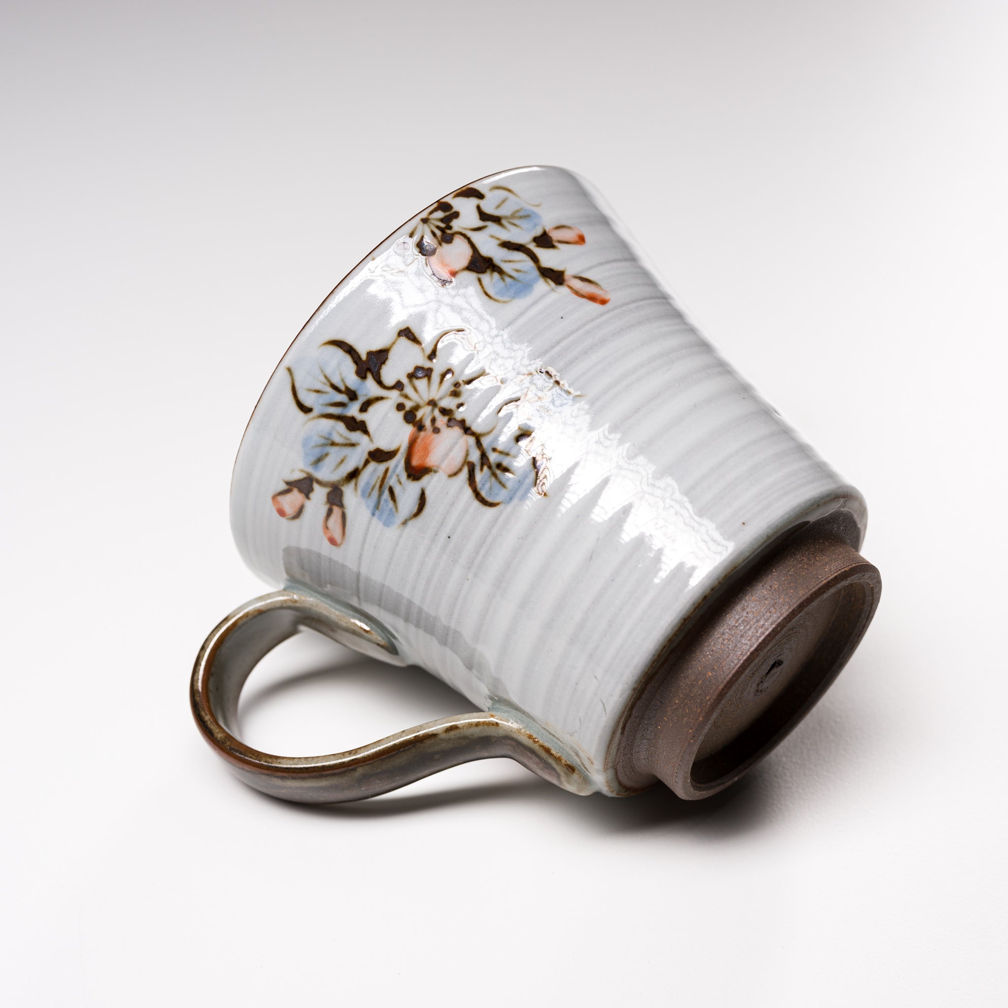 Handmade Kyoto Kiyomizu Ware Ceramic Mug - Traditional Japanese Unkin Design - Perfect for Tea, Coffee & Home Decor