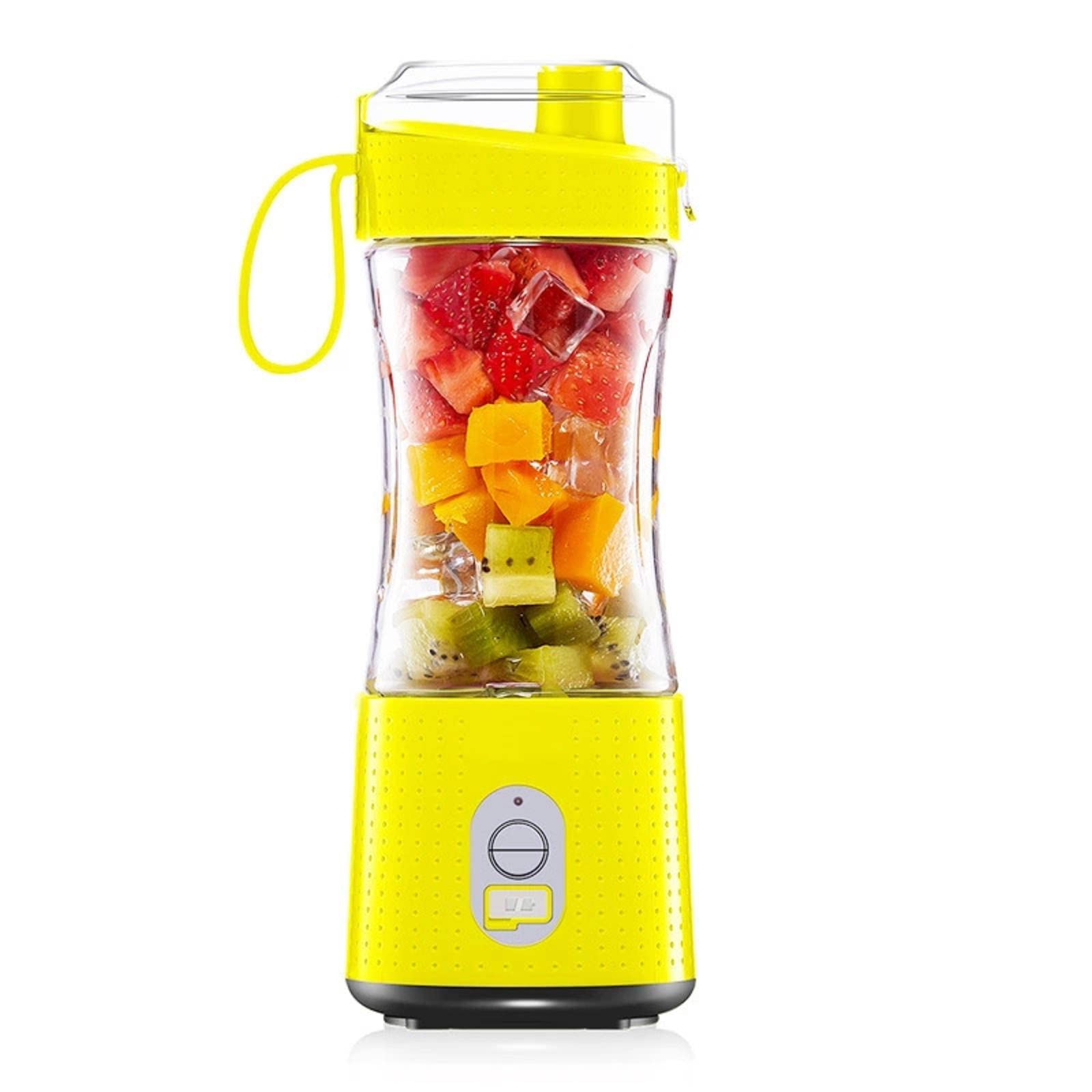 Portable Electric Blender & Juicer - 380ml Rechargeable Smoothie Maker for Fruits, Baby Food, and Mixing | Perfect for Travel, Gym, and Home Use