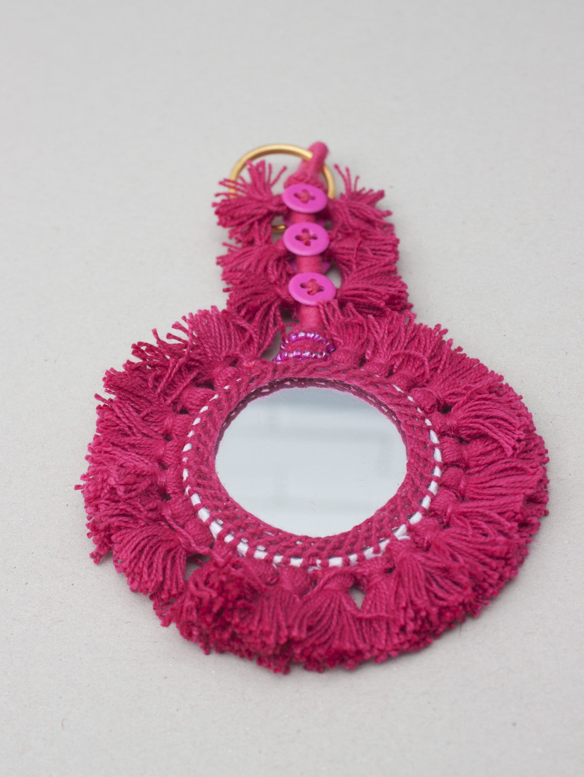 Elegant Tassel Mirror Keychains - Stylish and Functional Keyring Accessories for Women, Perfect for Handbags, Purses, and Everyday Use
