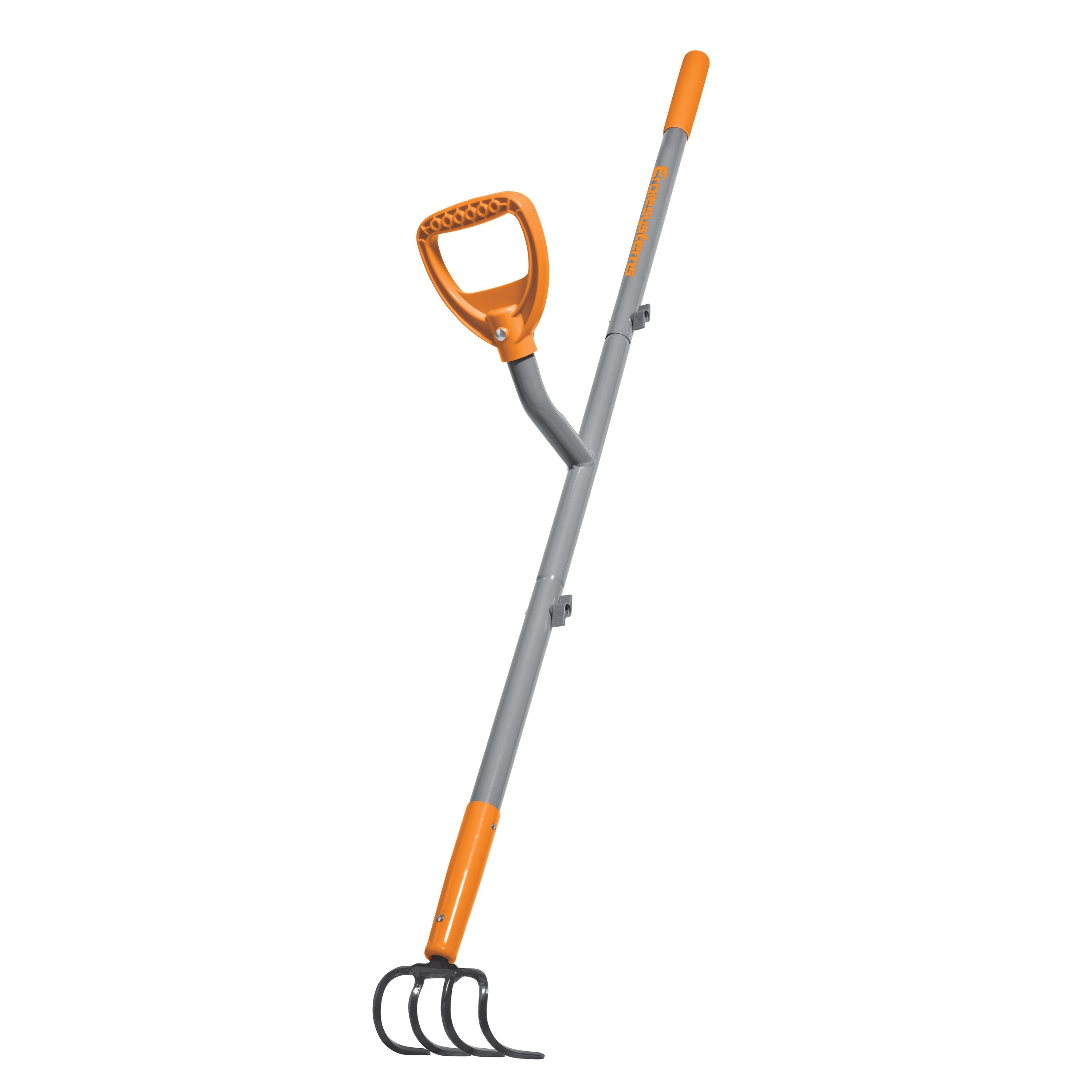 ERG CLTV45 Steel Shaft Garden Soil Cultivator - 54 Inch Heavy Duty 4-Tine Cultivator for Weeding & Soil Aeration | Perfect for Vegetable Gardens, Flower Beds & Landscaping