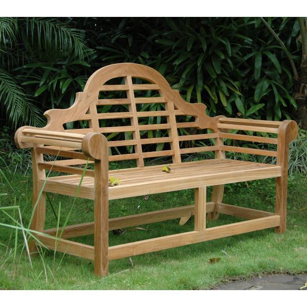 Premium Marlborough 2-Seater Outdoor Bench - Solid Teak Wood Garden Patio Furniture for Backyard, Porch & Poolside Relaxation | Weather-Resistant & Comfortable Seating Solution