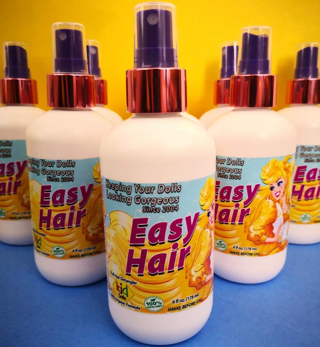 Doll Hair & Wig Detangler and Conditioner - 8oz Detangling Spray for Synthetic Hair - Gentle, Detergent-Free Formula Since 2004 - Perfect for Doll Wigs, Cosplay & Hair Extensions