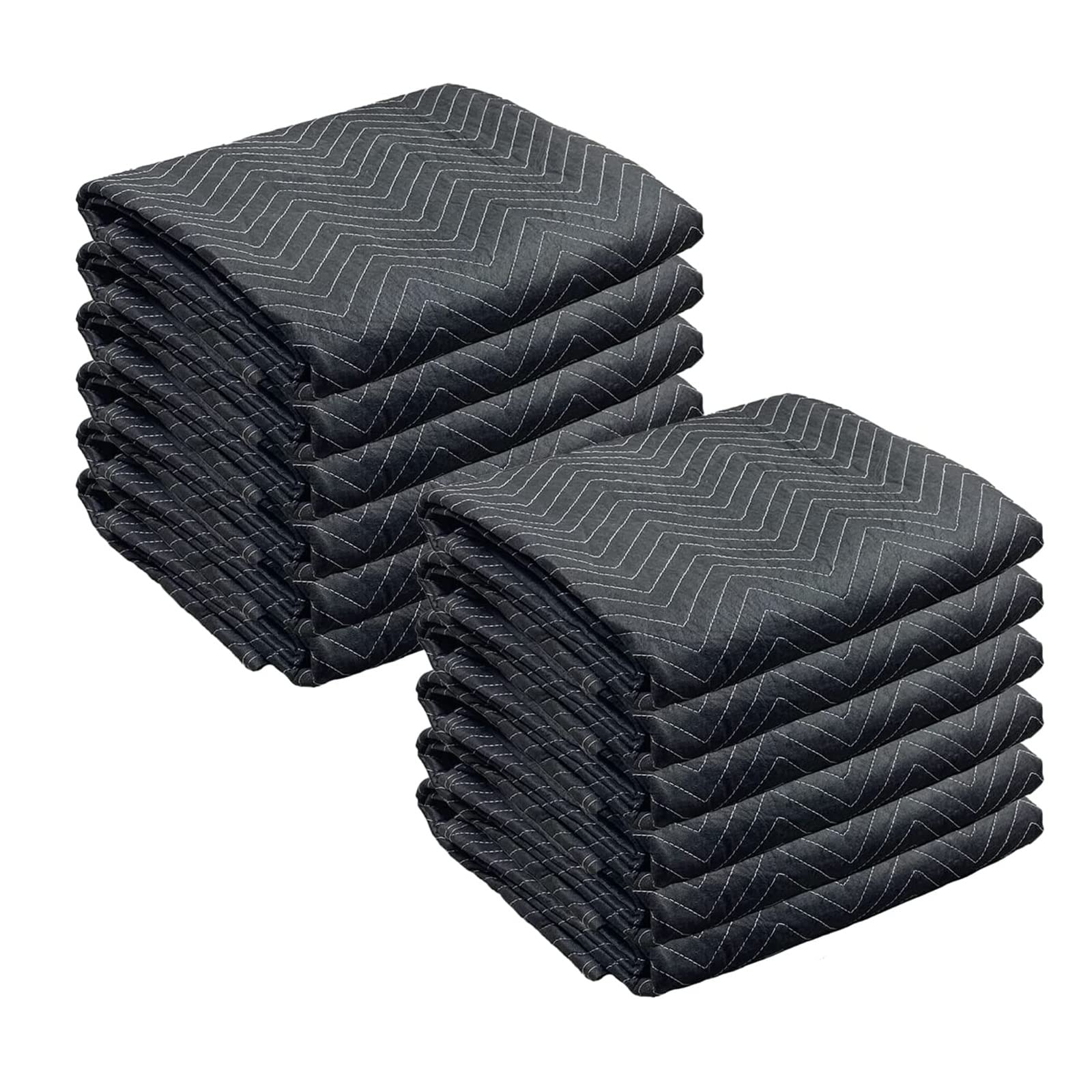 Heavy Duty Moving Blankets - 10 Pack Thick Furniture Pads for Packing, Shipping & Moving (72