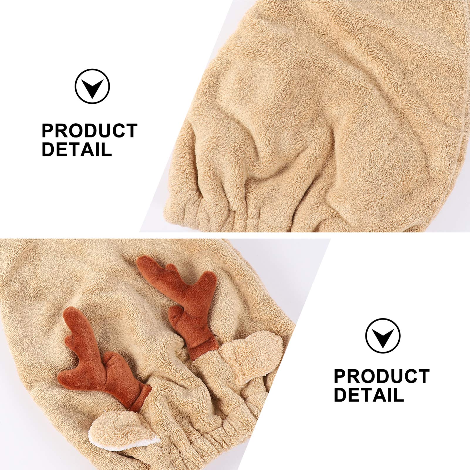Beaupretty 2 Pack Thick Soft Hair Towel Wrap for Women & Girls - Super Absorbent Microfiber Hair Turban for Quick Drying Wet Hair - Perfect for Shower, Bath, Salon & Travel Use