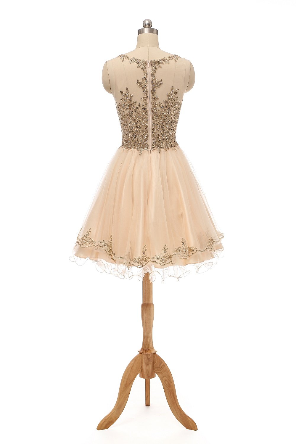 **Short Prom Dresses for Juniors – Elegant Lace Appliques & Tulle Homecoming Dress for Semi-Formal & Party Events**