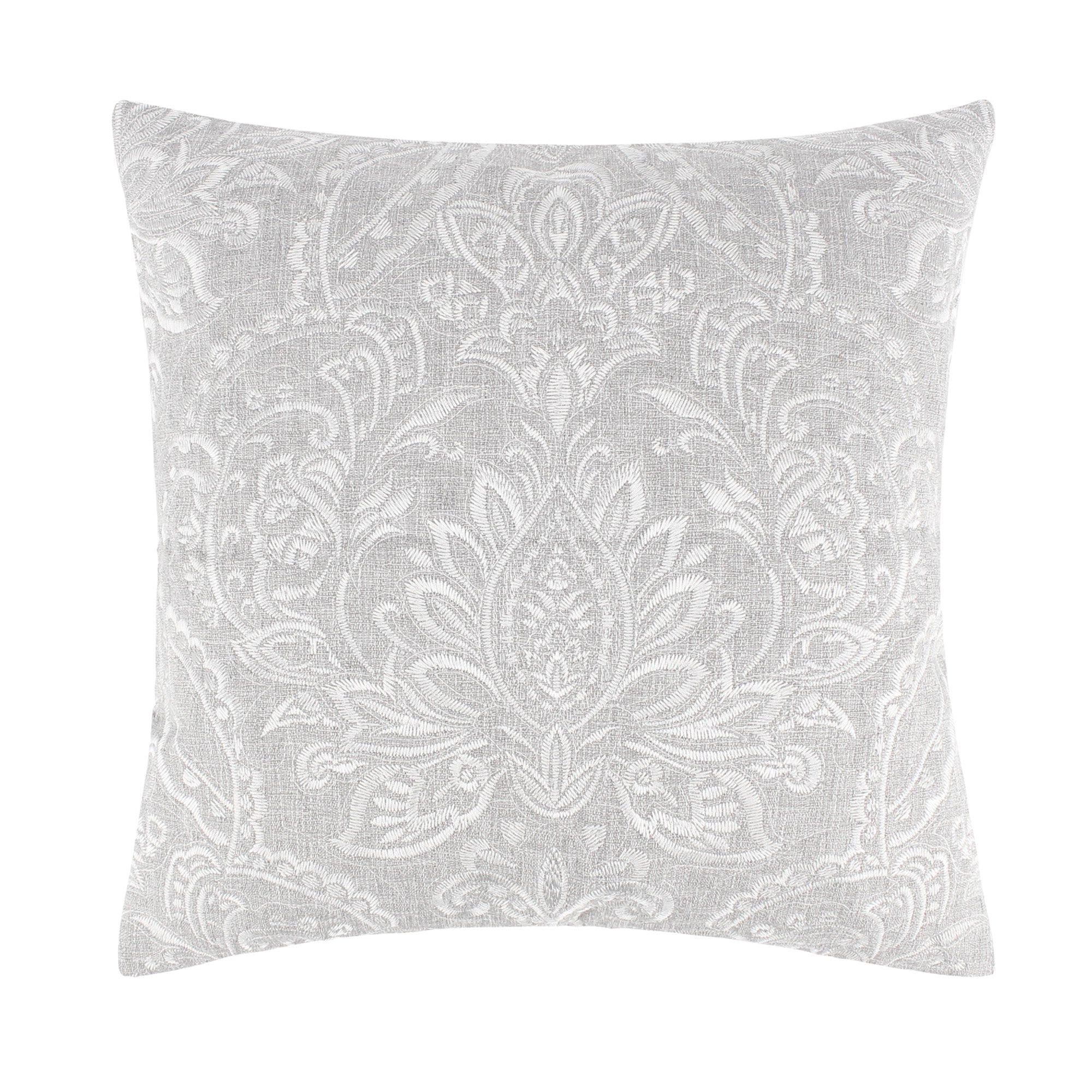 Sherbourne Embroidered Decorative Throw Pillow Cover - Elegant Home Decor for Sofa, Bed & Living Room - Perfect Accent for Boho, Farmhouse & Modern Interior Design Styles