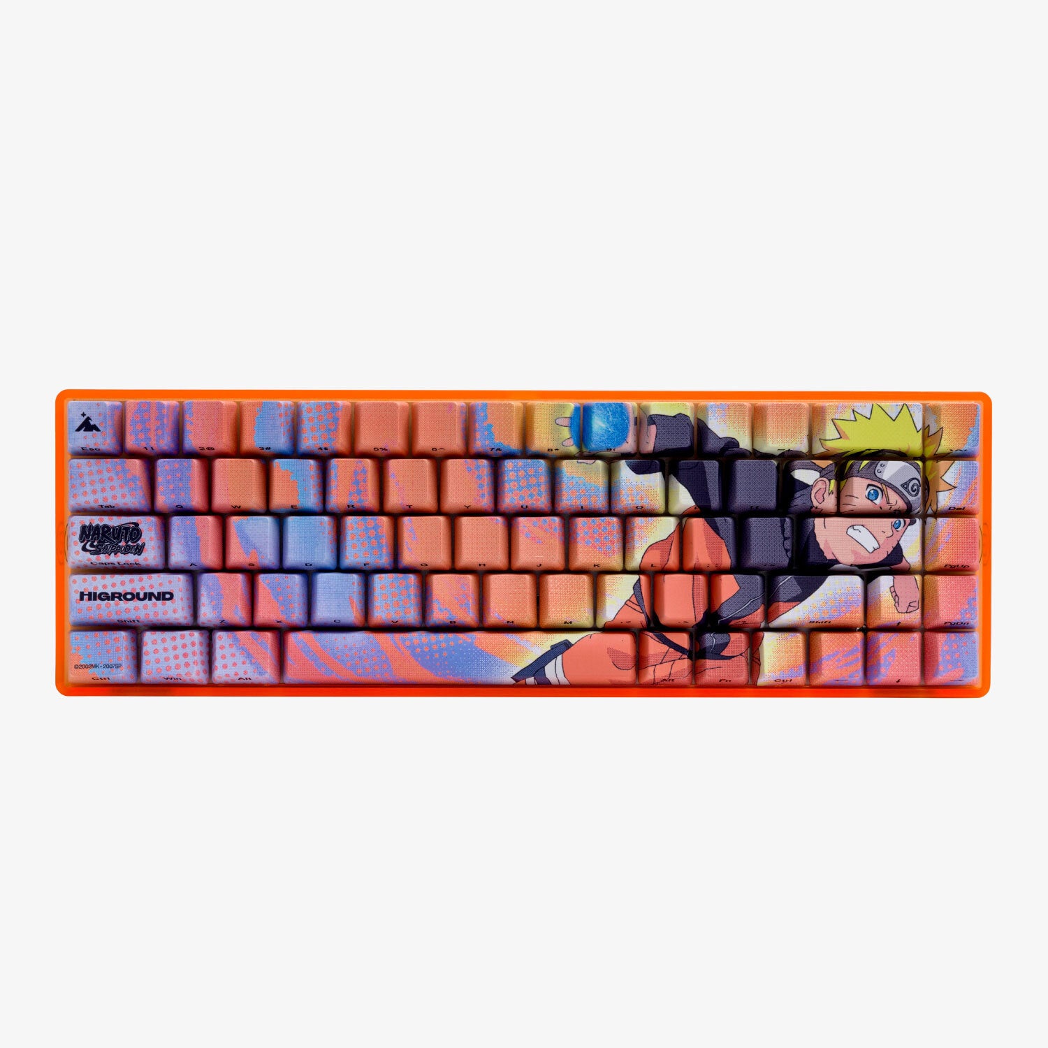 Naruto x HG Basecamp 65HE Mechanical Gaming Keyboard - Custom Anime Themed RGB Backlit for PC/Mac - Perfect for Gaming, Typing & Anime Fans Collection