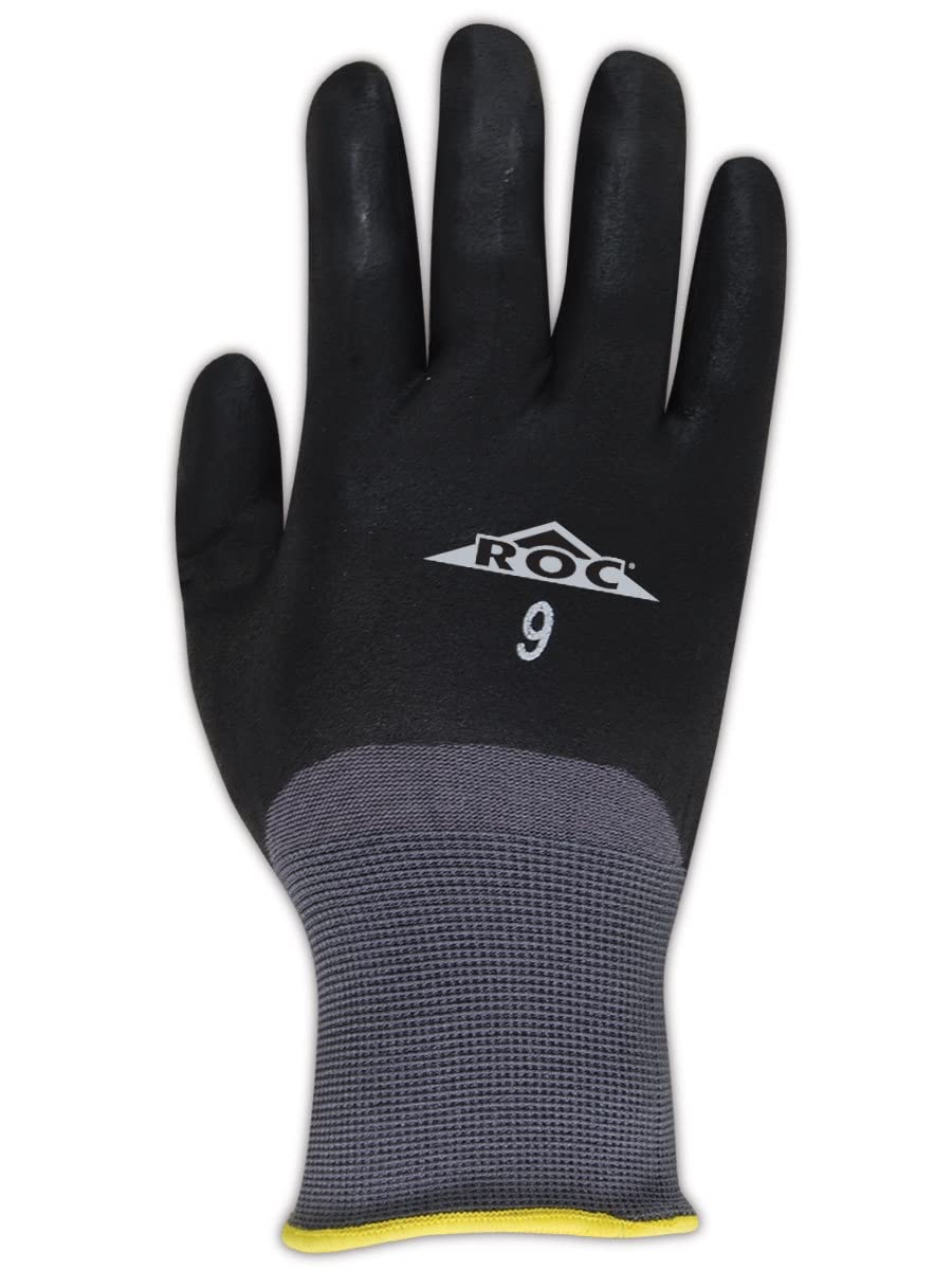 MAGID Mechanic Work Gloves - 96 Pairs, Liquid Repellent Foam Nitrile Coated, Size 11/XXL, Durable Reusable Gloves for Automotive & Industrial Use - 15-Gauge Nylon/Spandex Material (GP110) - Perfect for Mechanics, Construction & DIY Projects