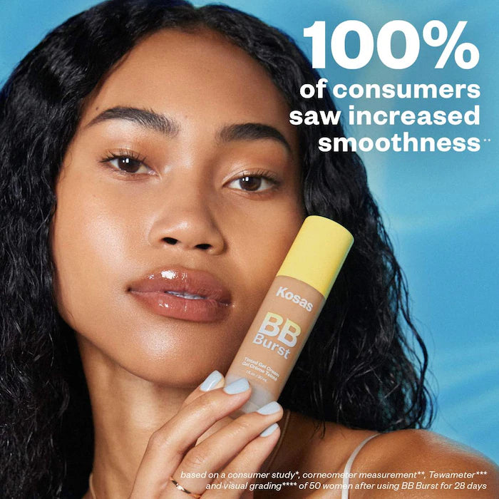 Kosas BB Burst™ Hydrating Tinted BB Cream with Copper Peptides - Lightweight, Buildable Coverage for Daily Wear & Flawless Skin | Perfect for Work, Date Night & Travel