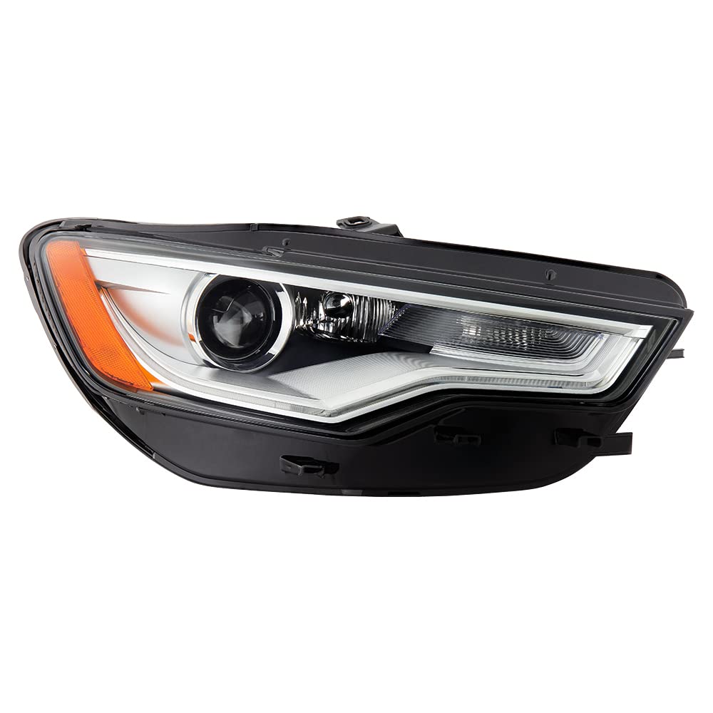 Premium Aftermarket Headlights for 2012-2018 Audi A6 - OEM Style HID/Non-AFS Replacement (Right Side) - Perfect for Night Driving & Car Upgrades