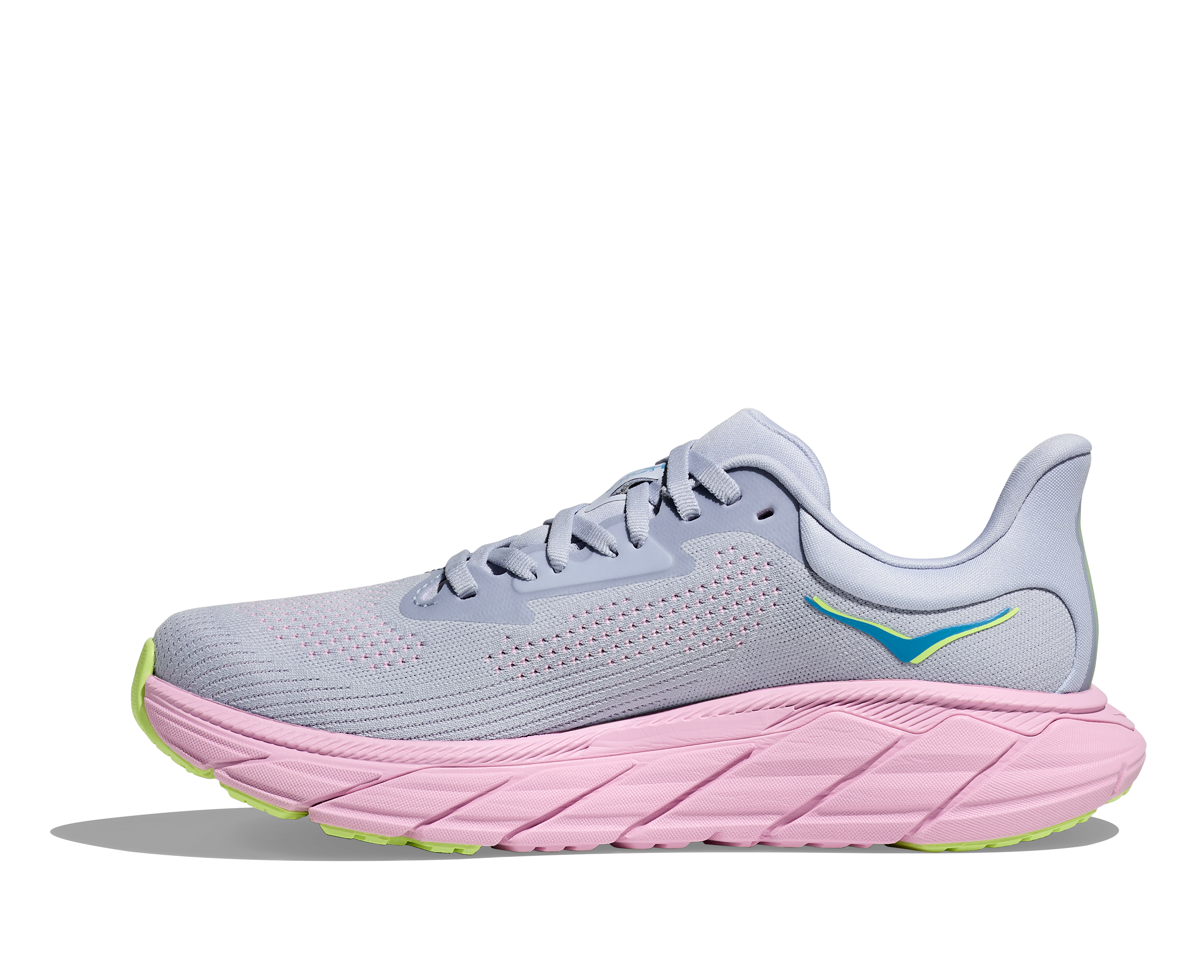 Women's Arahi 7 WIDE Running Shoes - Stability & Cushion for Overpronation - Gull/Pink Twilight Color - Perfect for Road Running, Jogging & Gym Workouts